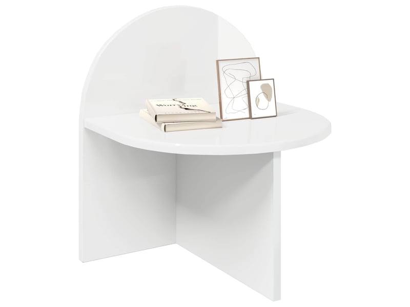 Table de chevet - cabinet de chevet - table de nuit 2 pc blanc brillant 40 x 35,5 x 45,5 cm - Conforama B