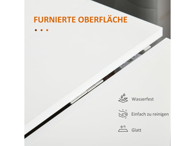 Table de salle à manger pliante avec plateau relevable et roulettes multifonctionnelle pour cuisine et salle à manger - Conforama E
