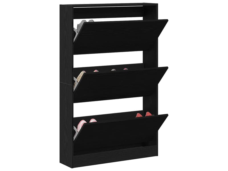  Meuble à chaussure, cabinet à chaussures 80x21x125,5 cm bois d'ingénierie shl593  - Conforama C