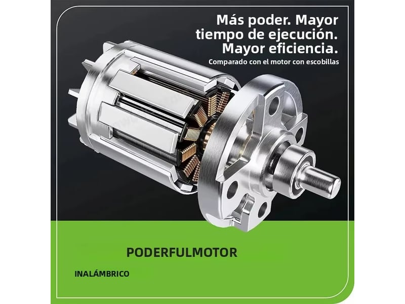  Perceuse à percussion greenworks – 24 v, moteur sans balais, mandrin métallique de 12 pouce, 0-1750 trmin, livrée avec batterie et chargeur rapide.  - Conforama E