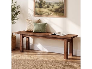 Banc  coloris marron <strong>TRIBESIGNS</strong> <strong></strong> - 140 cm
