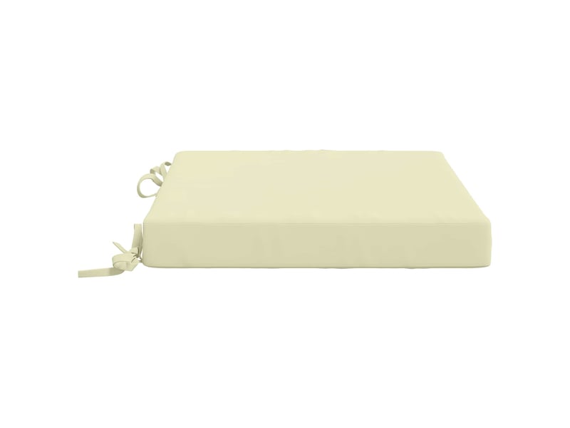  Lot de 4 coussins de siège, coussins d'assise soest 100 % polyester crème cf60377  - Conforama D