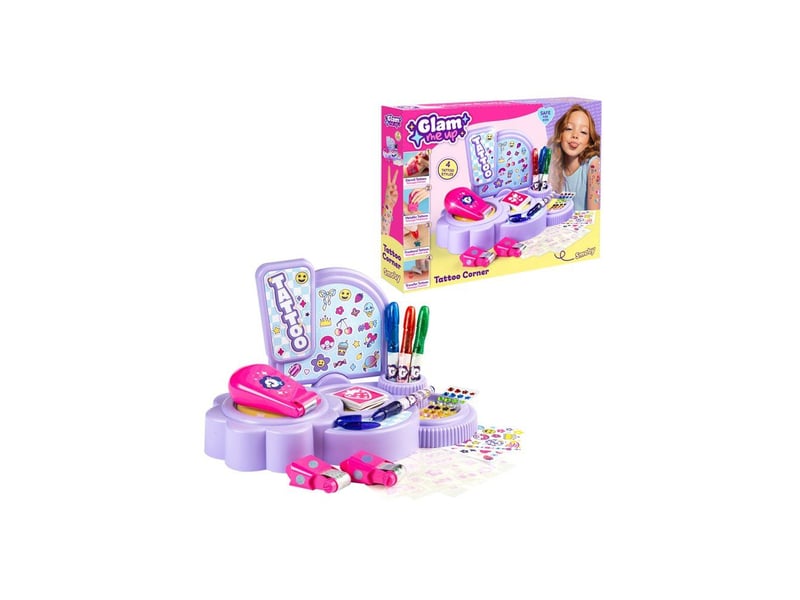  Coin tatouages glam smoby en métal et transferts, set créatif dès 6 ans avec pochoirs et strass SMO4006333108105 - Conforama A