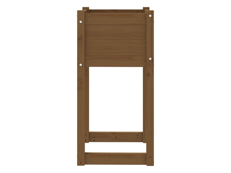  Jardinière - bac à fleurs marron miel 40x40x81 cm bois massif de pin  - Conforama E