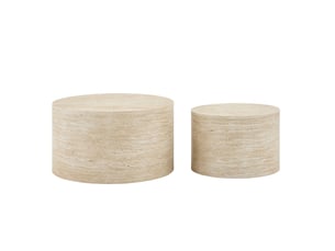Table basse rond(e) coloris naturel OOIILLEE Luxe haut de gamme - 62.8 cmx62.8 cm