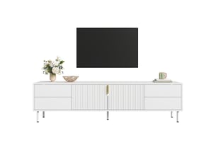 Meuble tv coloris blanc 180 cm MODFU  
