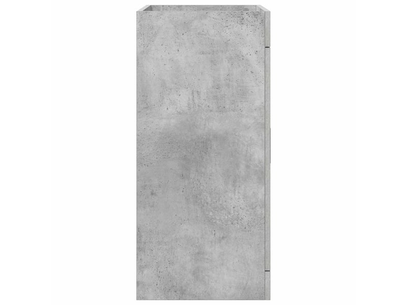  Meuble sous lavabo de salle de bain, commode gris béton shl8893  - Conforama E