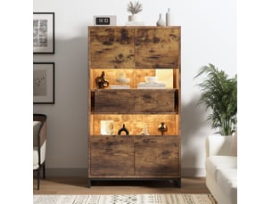 Vitrine coloris bicolore <strong>VIVRYN</strong> <strong></strong> - 80 cmx138 cm