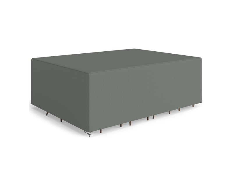  Housse de protection pour mobilier de jardin, résistante à l'hiver et imperméable, en bâche oxford, 275 x 205 x 90 cm, gris foncé  - Conforama A