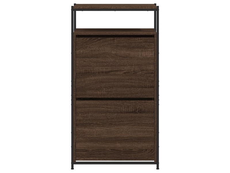  Meuble à chaussures, armoire à chaussures chêne brun shl2148  - Conforama E