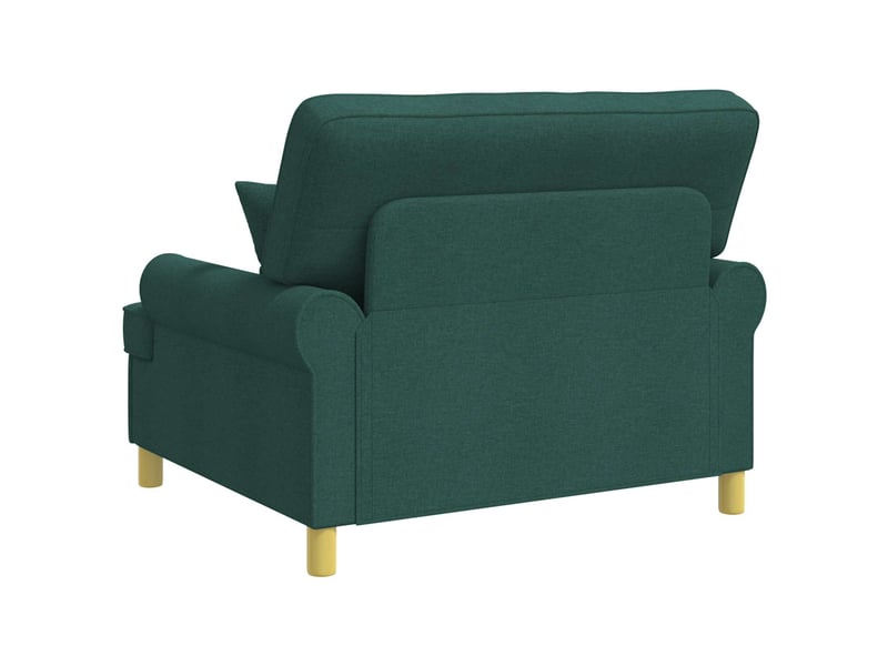 Vidaxl fauteuil xxl avec coussins vert foncé tissu - Conforama E