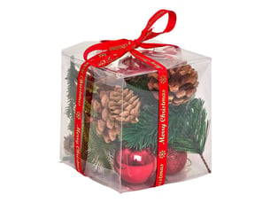 Accessoire de table naturel et rouge