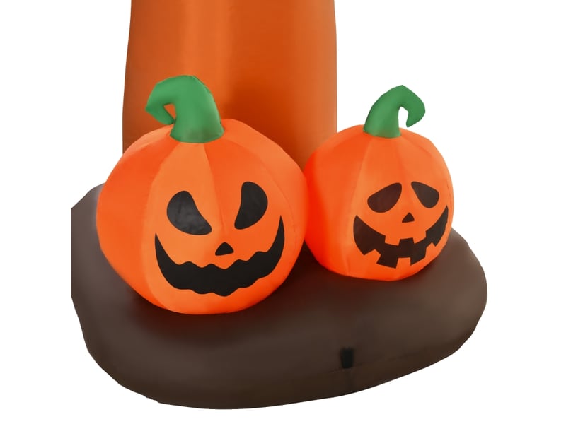  Décoration gonflable d’halloween arbre avec fantôme, citrouille et led pour jardin extérieur 156×107×274 cm marron  - Conforama C