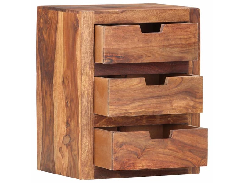  Table de chevet - cabinet de chevet - table de nuit 40x30x50 cm bois massif  - Conforama C