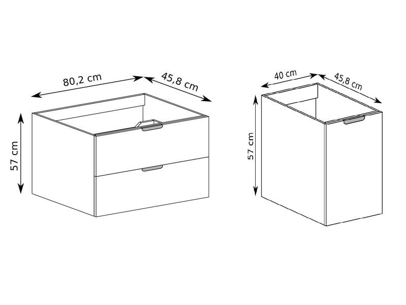 Meuble sous vasque suspendu avec panier à linge 2t novo l.120 cm effet chêne hikora - Conforama C