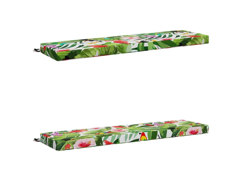  Lot de 2 coussins de banc, coussins d'assise soest 100 % polyester cf56916  - Conforama A