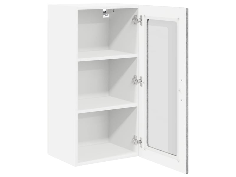 Meuble mural de cuisine, cabinet en verre mural sonoma gris 40x31x80cm - Conforama D