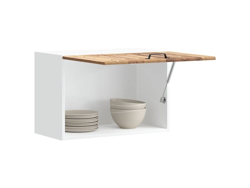  Meuble de rangement, armoire murale de cuisine lucca vieux bois bois ingénierie shl137  - Conforama B