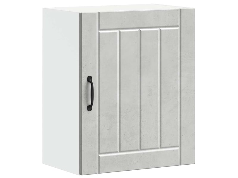 Meuble de rangement, armoire murale de cuisine lucca gris béton bois ingénierie shl9516 - Conforama A