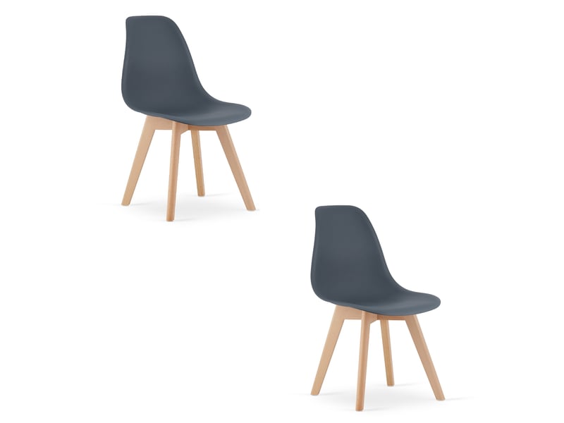 Family chaise kito - ardoise foncée x 2  - Conforama A