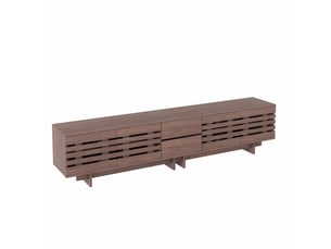 Meuble tv coloris bois foncé 200 cm <strong></strong>  <strong></strong>