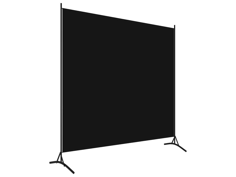  Paravent | cloison de séparation noir 175x180 cm tissu  - Conforama A