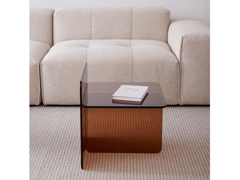  Table d'appoint 45x45x41 cm marron  - Conforama E