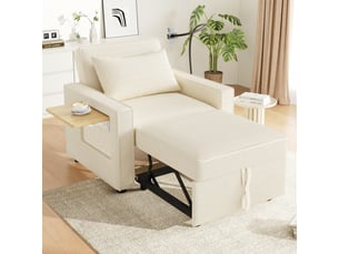 Fauteuil fixe <strong>DZMDIP</strong> Velours côtelé beige