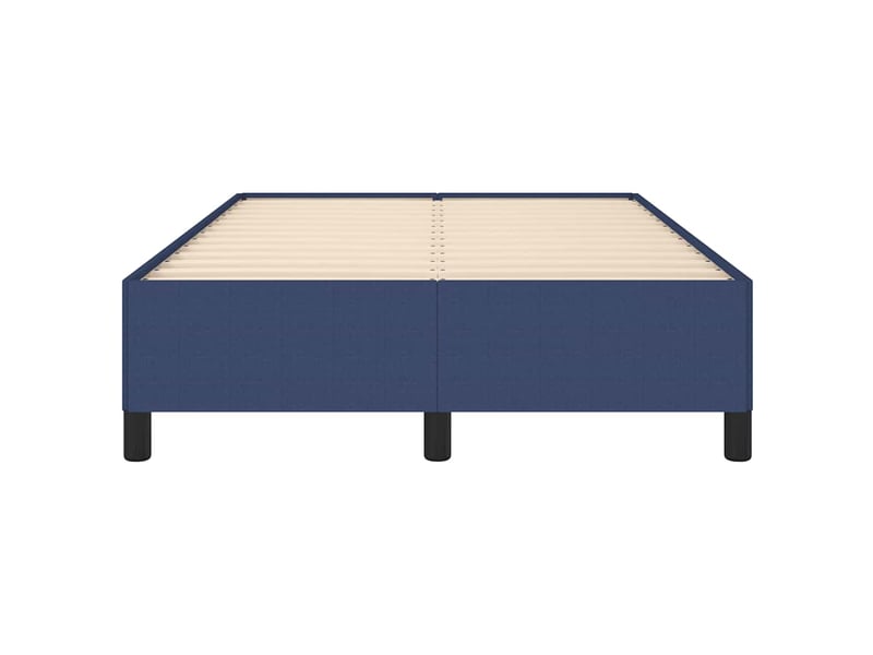  Lit double- lit adulte -  cadre de lit sans matelas bleu 120x190 cm tissu  - Conforama D