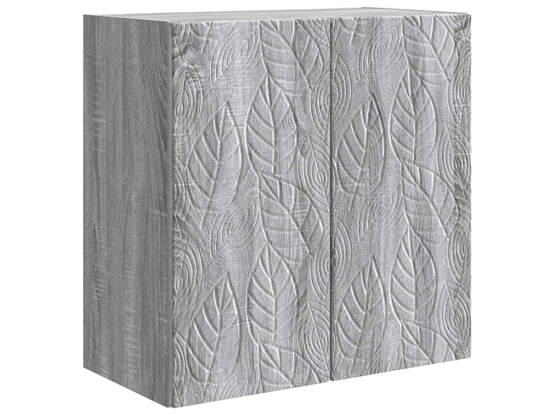  Armoire murale salon, meuble de rangement 59x31x60cm bois d'ingénierie sonoma gris shl2597  - Conforama A