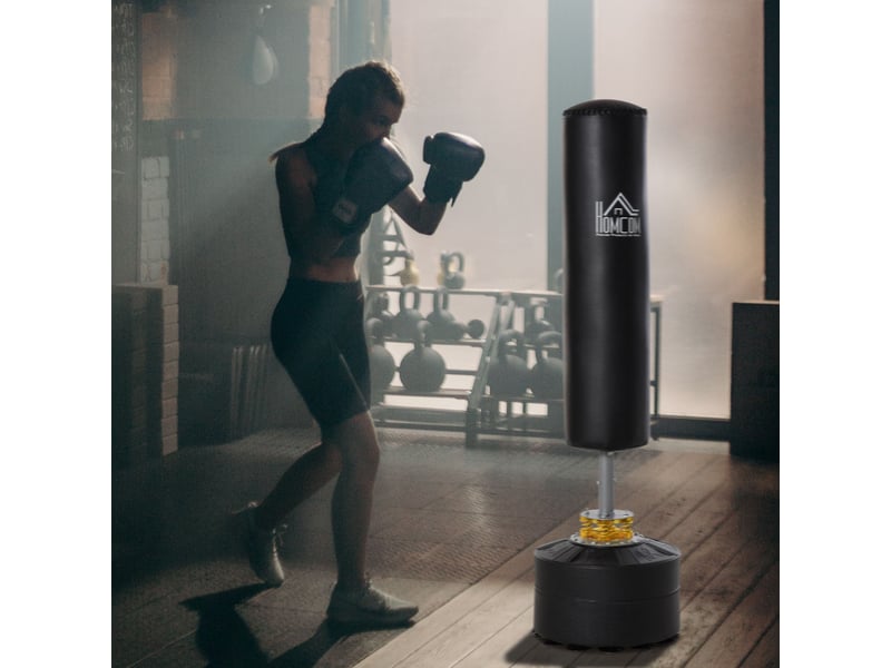  Sac de frappe autoportant 170 cm, base ventouse, ultra-résistant, boxe, kickboxing, mma, adulteadolescent  - Conforama C
