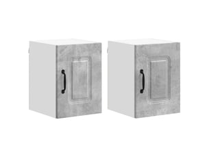 Meuble mural de cuisine | armoire de cuisine 2 pcs gris béton shl2338