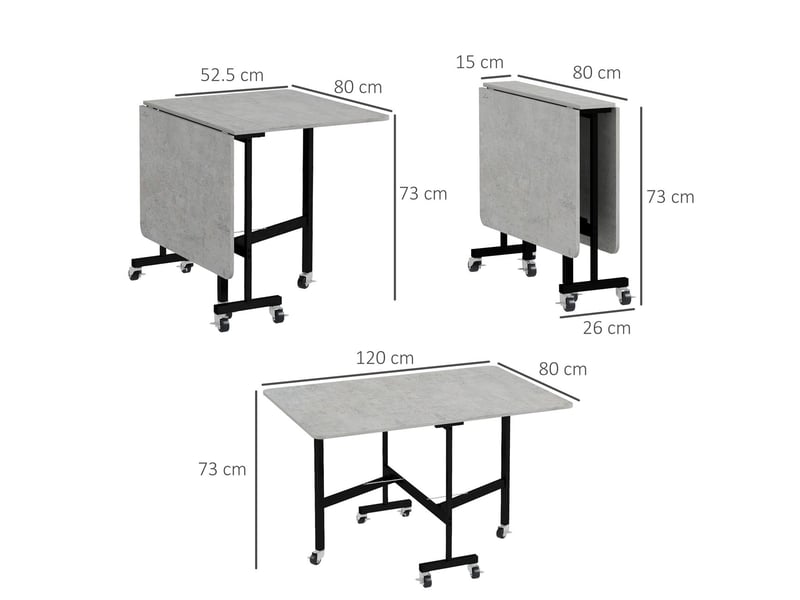  Table et chaises, structure métal, extensible et pliante, roulettes, surface facil d'entretien, 0x10personnes  - Conforama C
