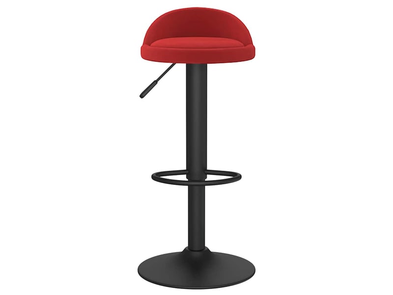  Tabouret de bar, chaise de bar rouge bordeaux velours shl44572  - Conforama C