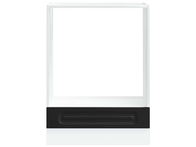  Armoire à four, armoire de cuisine kalmar noir bois d'ingénierie  - Conforama D