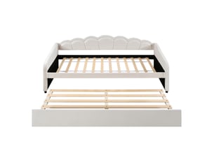 Lit gigogne 90x200 cm OXEZA   coloris beige