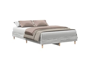 Lit 2 places 135x190 cm    coloris gris
