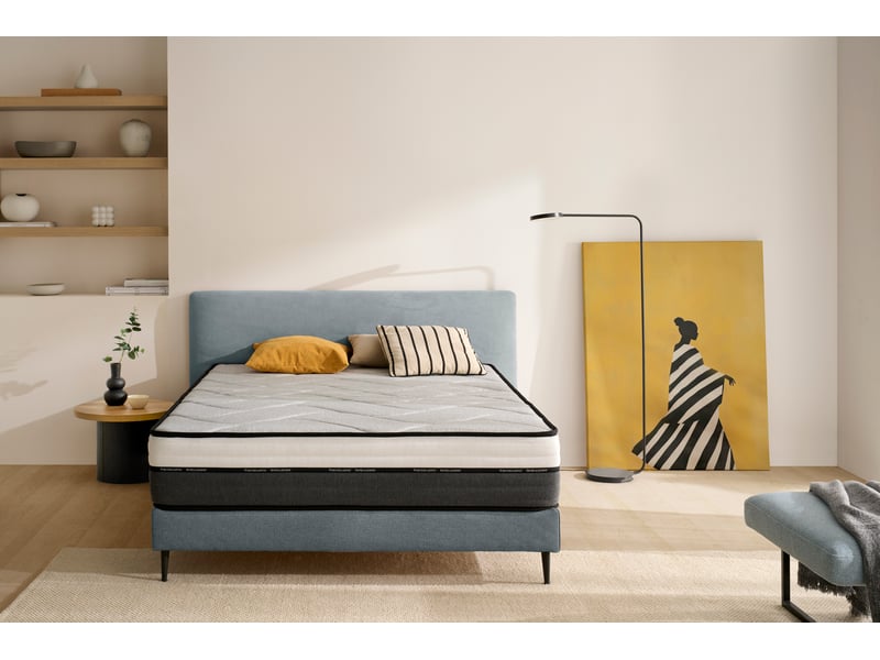  Matelas hybride à ressorts ensachés intelligent - mi-ferme, ressorts ensachés, mémoire de forme au gel 8435720066821 - Conforama B