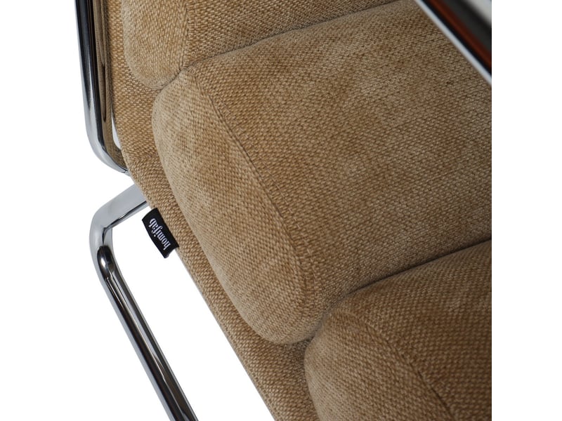  Fauteuil en tissu chenille miel - vania Vania - Conforama D
