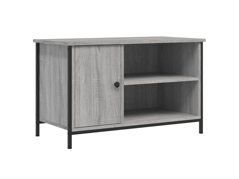  Meuble tv - banc tv - meuble de rangement sonoma gris 80x40x50 cm bois d'ingénierie  - Conforama A