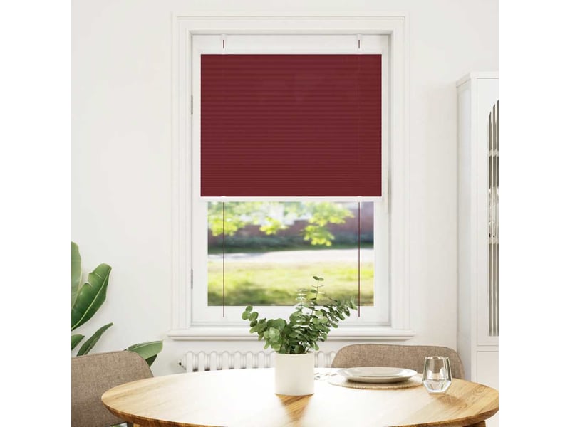 Store plissé, store de fenêtre rouge bordeaux 80x100 cm largeur du tissu 79,4 cm cf47057 - Conforama A