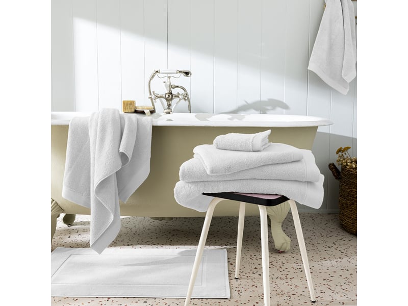  Pack complet 10 pièces softy salle de bain 100 % coton zero twist – 600 gm²  - Conforama A