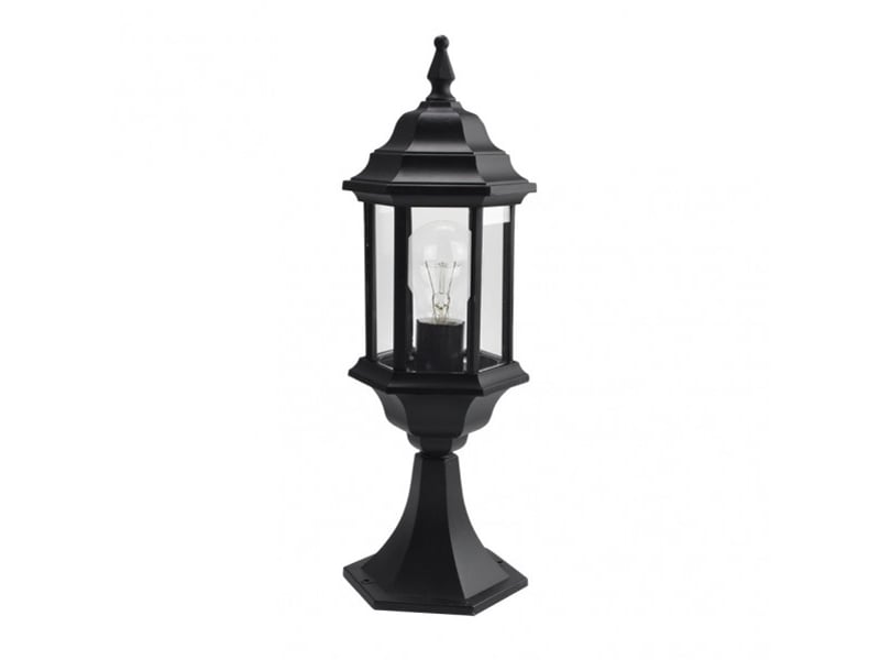  Lanterne de muret extérieur fabrilamp pollux noir, 1 x e27, ip44, 48,5 x 17 x 17 cm 149471009 - Conforama A