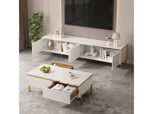Meuble tv coloris blanc 170 cm <strong></strong>  <strong></strong>