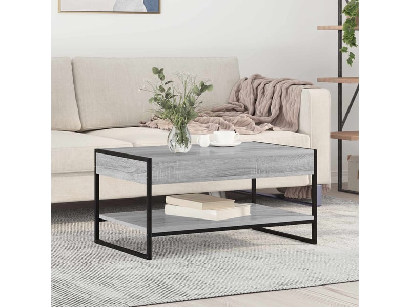  Table basse - table de salon - table à thé gris sonoma 80 x 50 x 40 cm bois d'ingénierie  - Conforama B