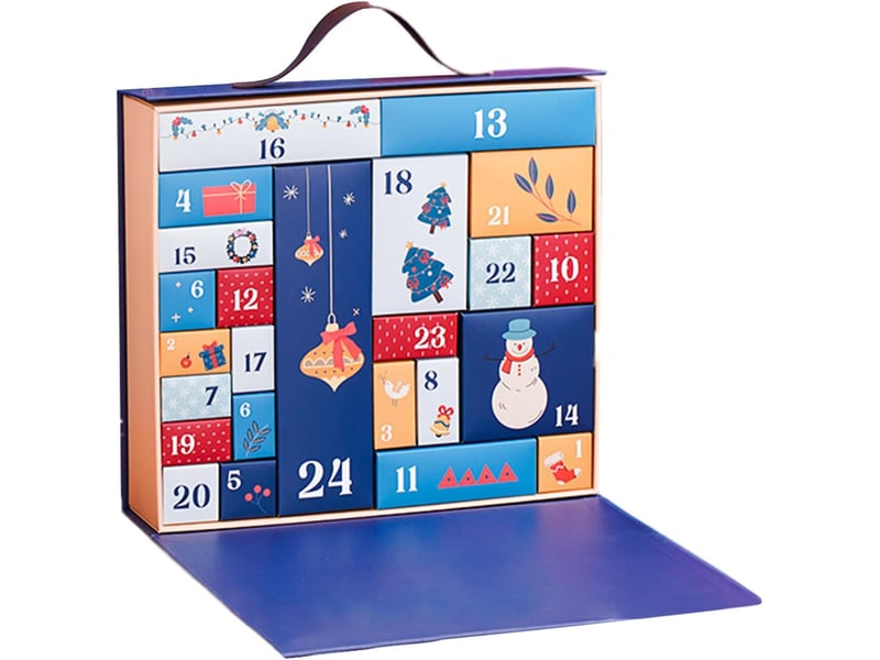  Calendrier de l'avent diy 24 jours – 24 boîtes en carton à remplir, organiseur de rangement pour enfants et adultes  - Conforama A