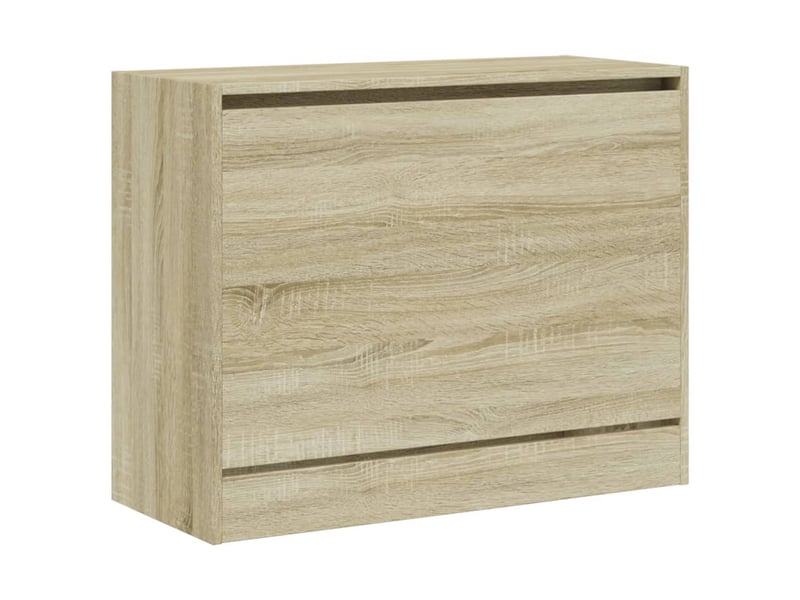 Meuble à chaussure, armoire à chaussures chêne sonoma 80x34x63 cm bois d'ingénierie  - Conforama D