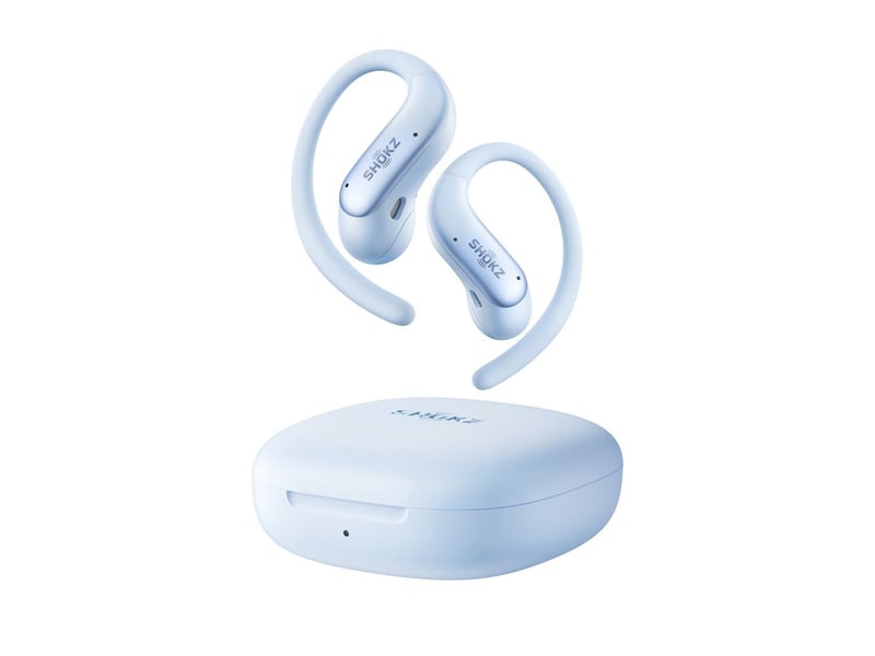  Casque audio bluetooth 6.1 tws open-ear avec crochets auriculaires bleu 1-23448861 - Conforama A