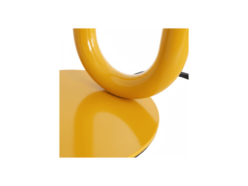 Lampe de table wama en métal jaune  - Conforama D