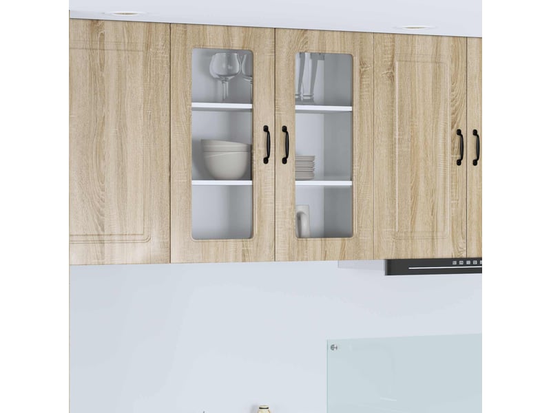 Meuble mural de cuisine | armoire de cuisine chêne sonoma 80x31x80cm shl3501 - Conforama B